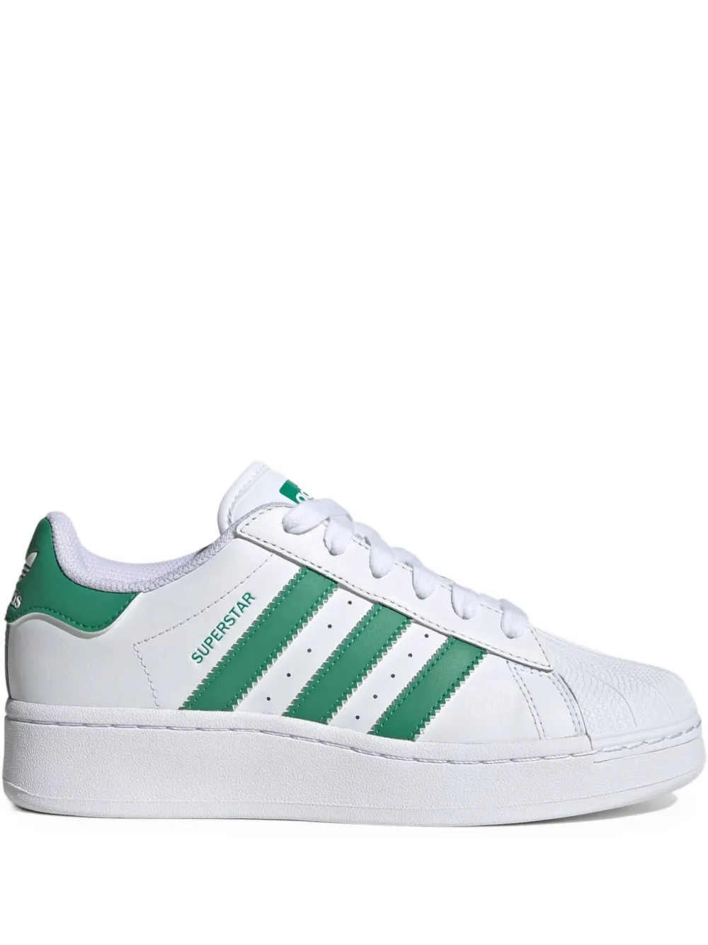 Adidas Superstar XLG "Cloud White Semi Court Green Cloud White" sneakers Wit