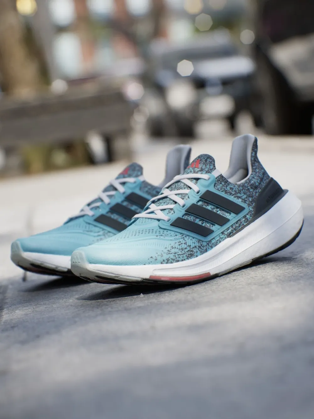 Adidas Originals Ultraboost Light "light Aqua/core Black/bright Red" Sneakers