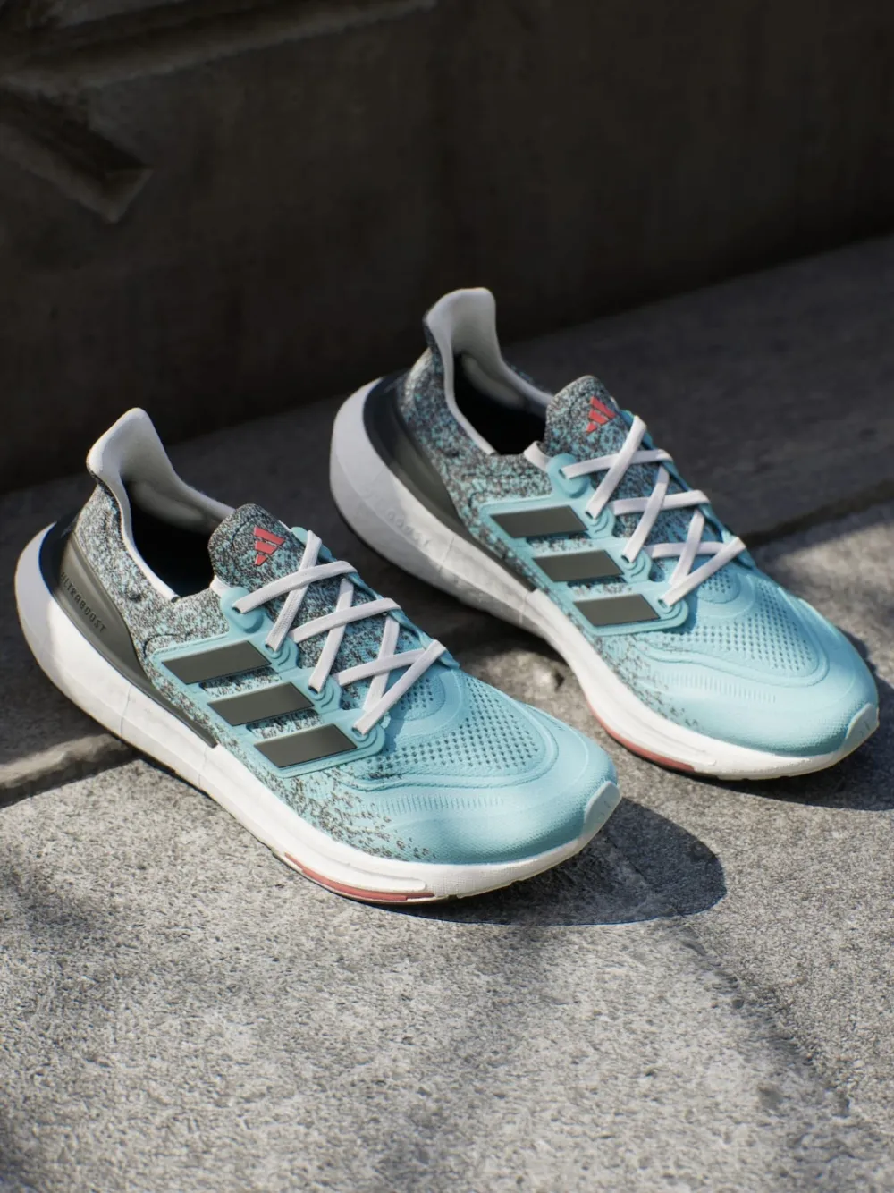 Adidas Originals Ultraboost Light "light Aqua/core Black/bright Red" Sneakers