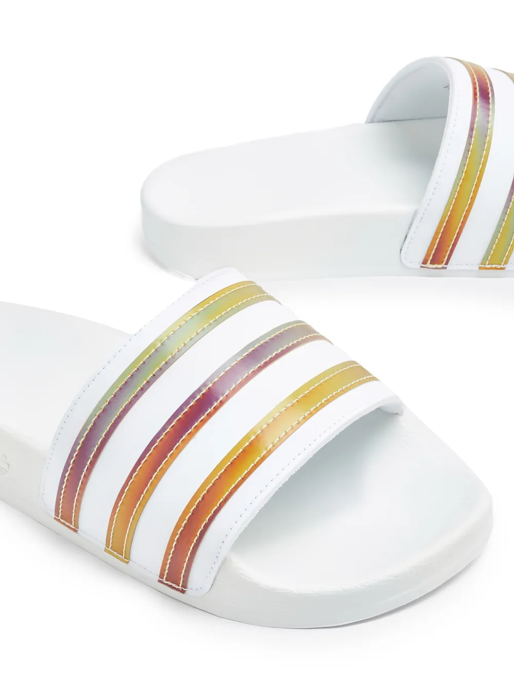 adidas Kids Adilette J slides White