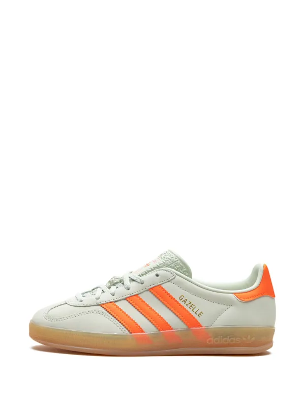 Adidas Gazelle Indoor "Linen Green/Solar Orange" Sneakers | Green |  FARFETCH BN