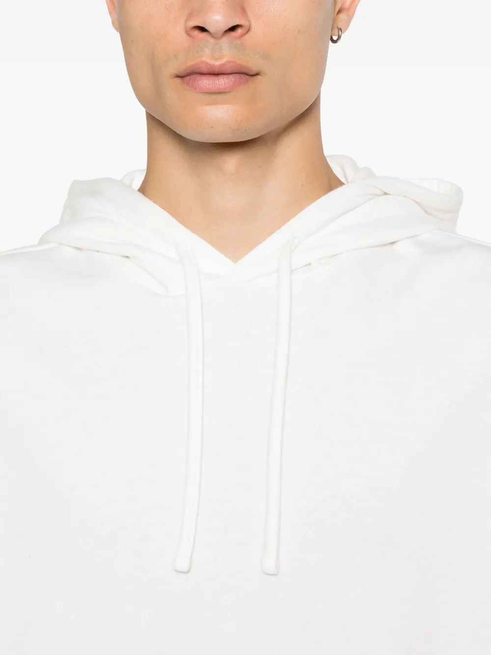 Vince Lichtgewicht jersey hoodie Wit