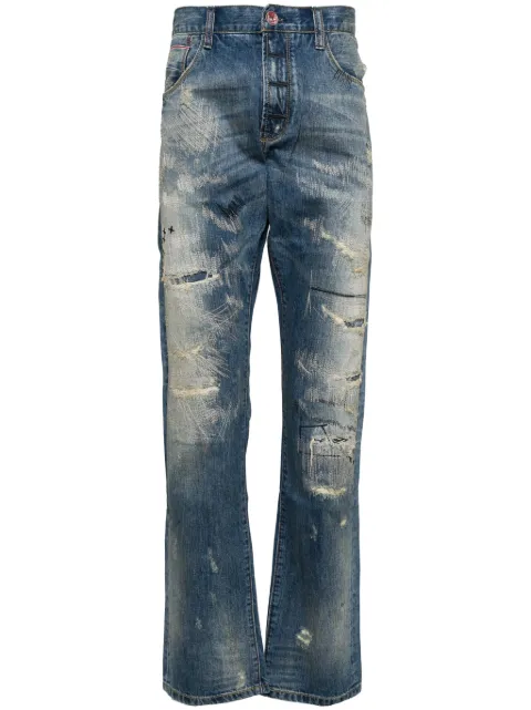 Private Stock whiskering effect jeans