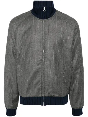 k*z様 JIL SANDAR ジルサンダー　ウールボンバージャケット グレー Jil Sander ウールボンバージャケット | グレー | FARFETCH JP