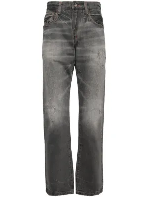 Purple Brand washed-denim Slim Jeans | Black | FARFETCH CA