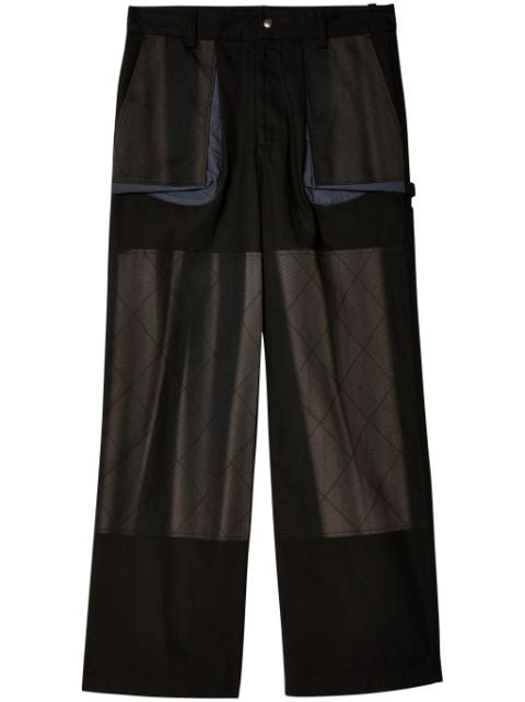 Sun-bleached double-knee trousers