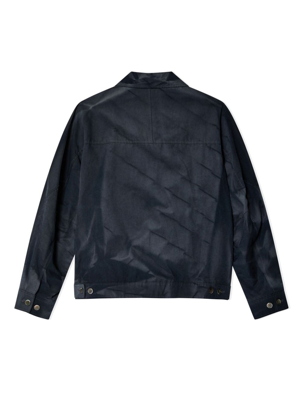 Shop Jiyongkim Dart Detailing Sun-bleached Effect Jacket In Blue