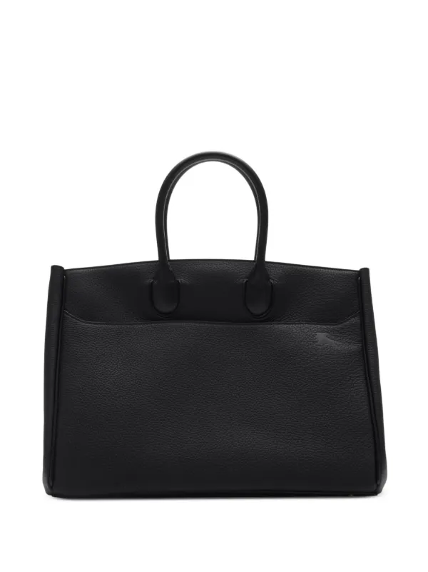 Burberry Medium Rocking Horse Tote Bag | Black | FARFETCH UK