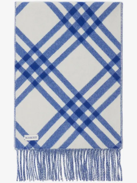Burberry Check cashmere scarf