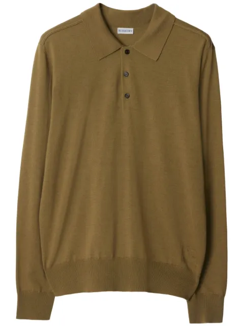 Burberry long-sleeve wool polo shirt Men