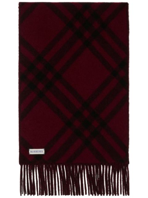 Burberry check cashmere scarf Men