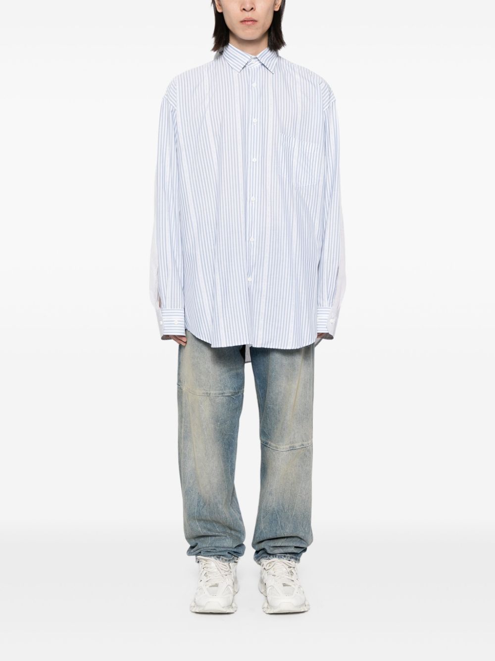 VETEMENTS Shirt met geborduurd logo - Blauw