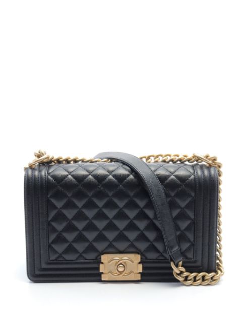 HOT SALE CHANEL 2019 medium Boy Chanel shoulder bag Women