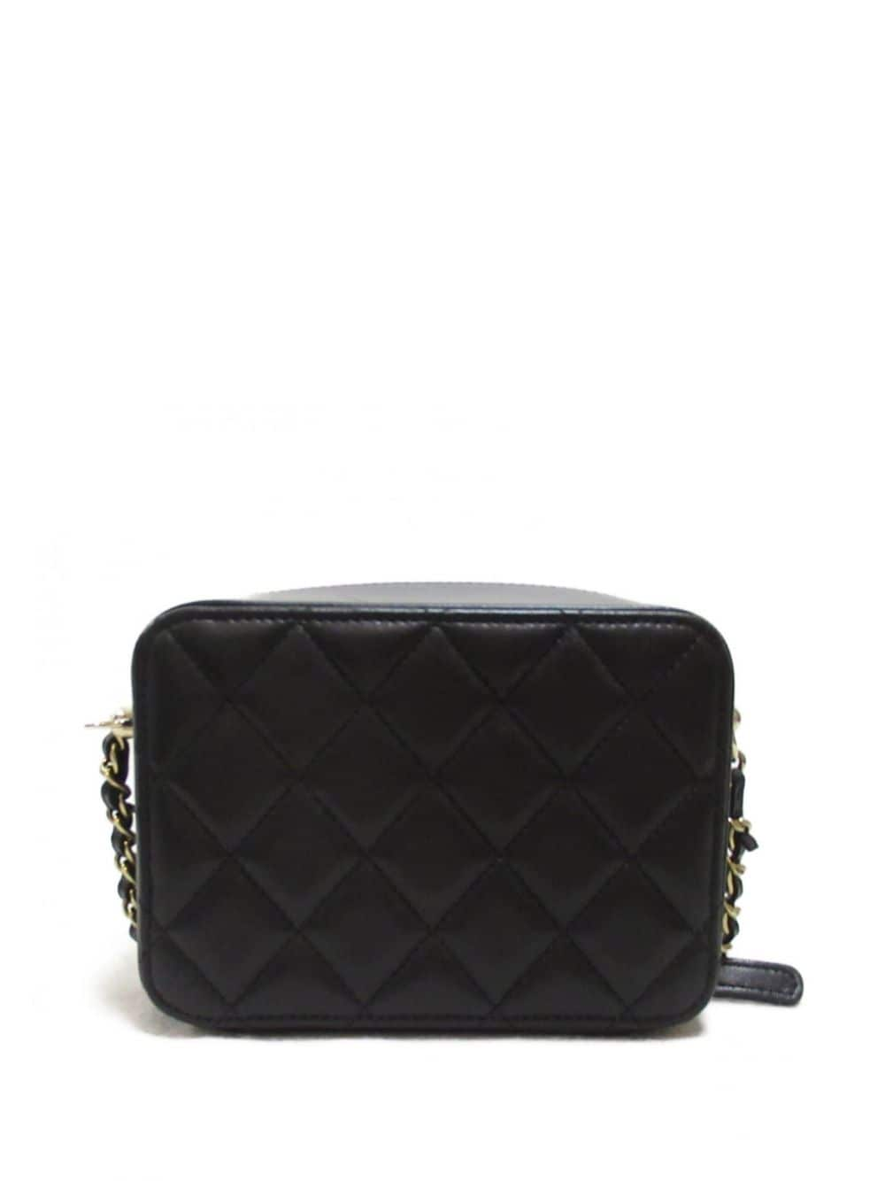 CHANEL Pre-Owned 2021-2022 CC diamond-quilted mini bag - Zwart