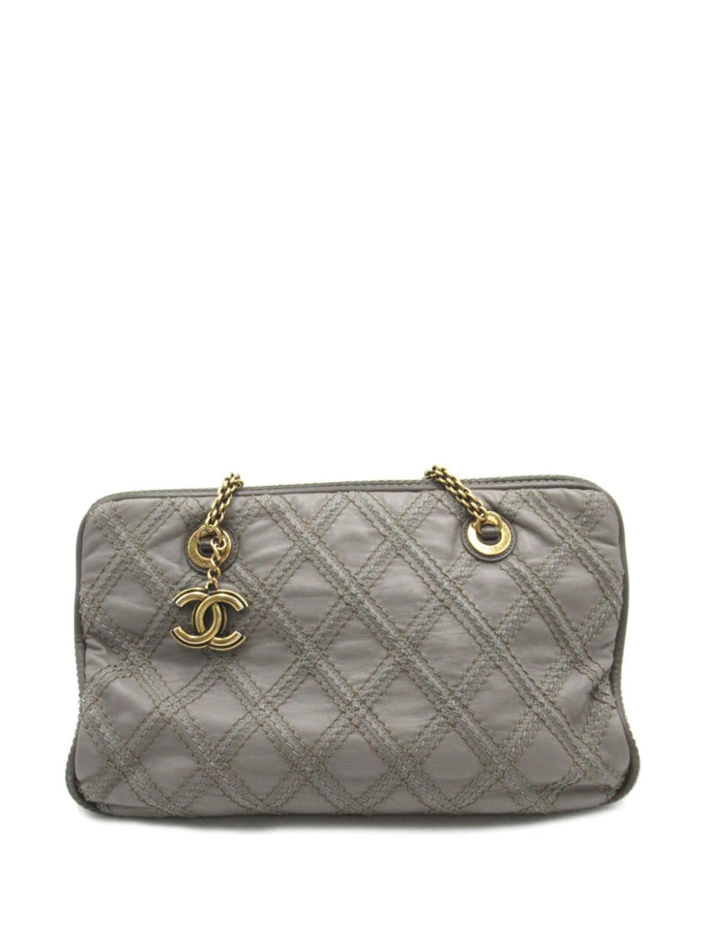 CHANEL Pre Owned 2011 Triptych Shoulder Bag Grey FARFETCH IE