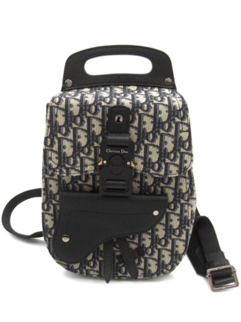 Christian Dior 2010s mini Oblique Saddle backpack Women