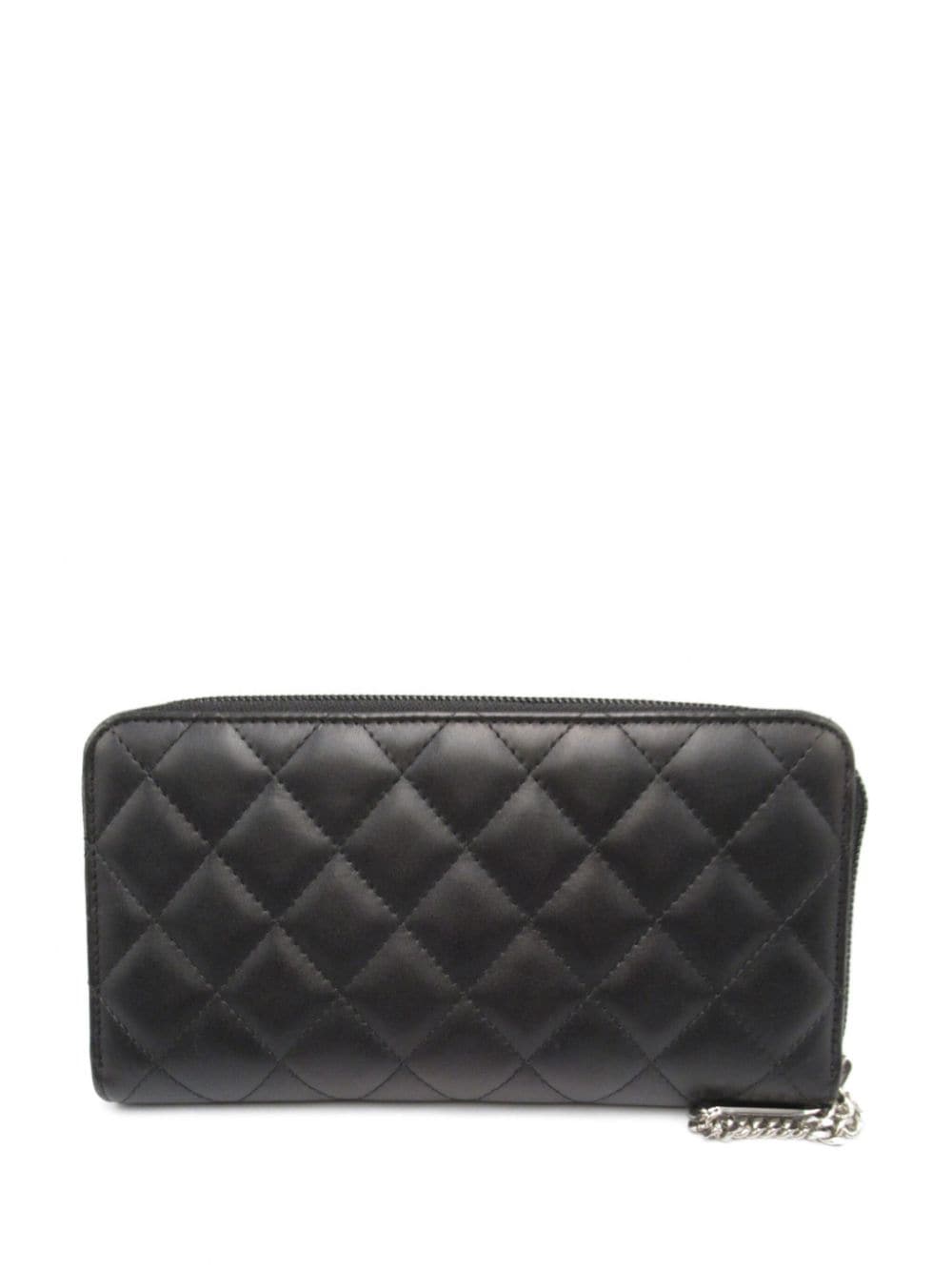 CHANEL Pre-Owned 2011 Cambon line long wallet - Zwart