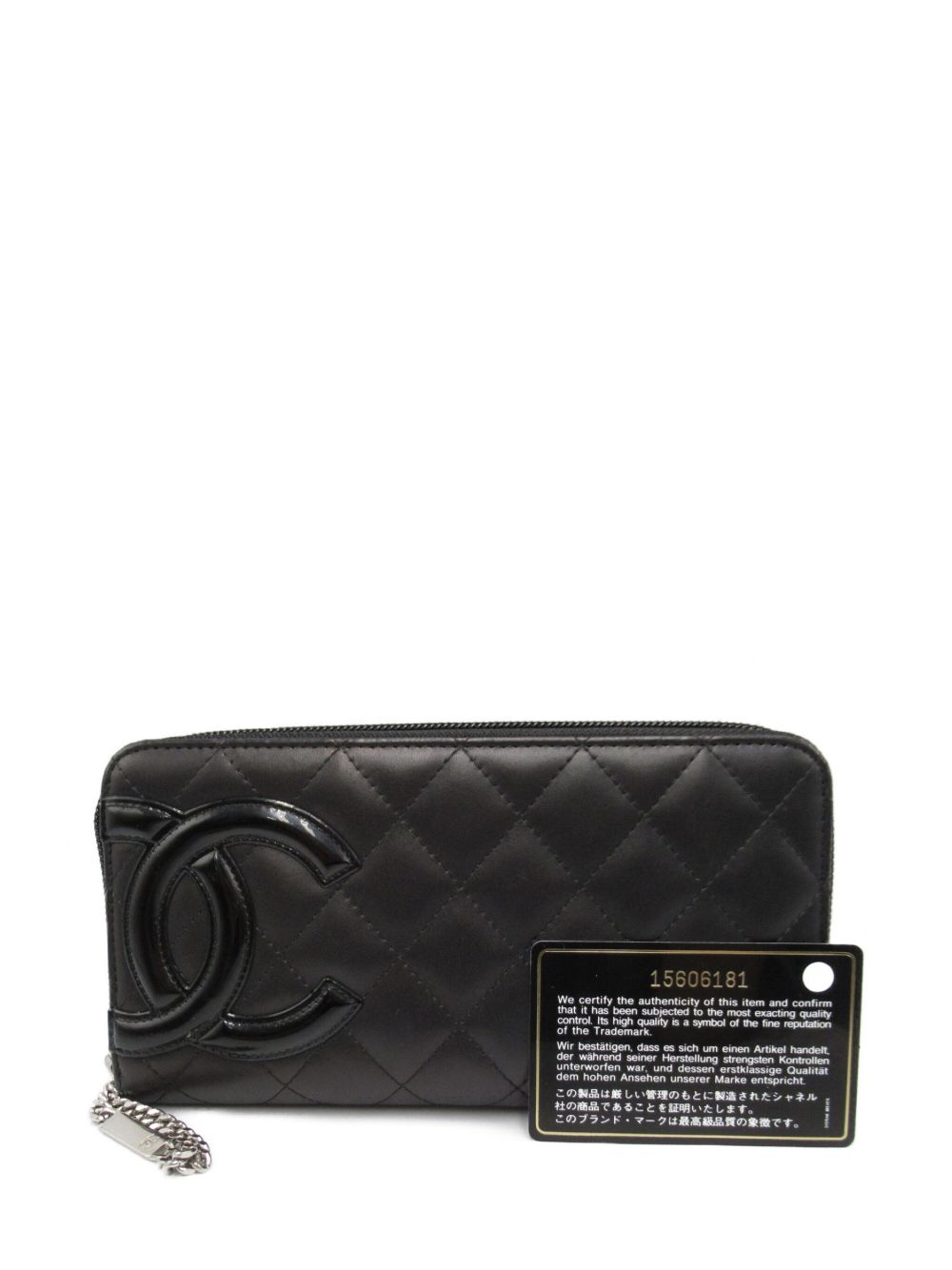 CHANEL 2011 Cambon line long wallet Women