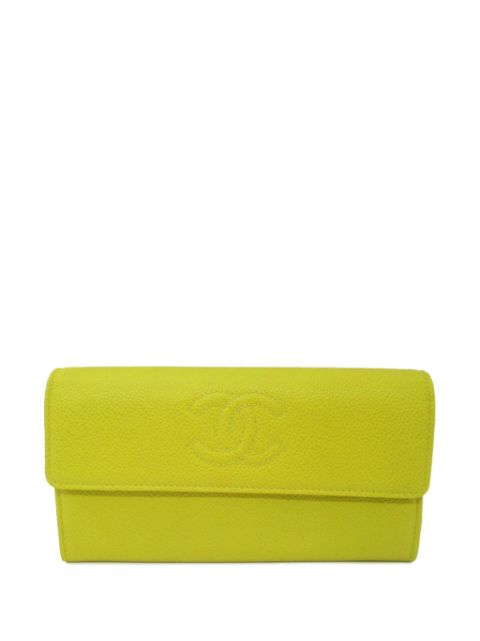 HOT SALE CHANEL 2016-2017 CC stitch flap wallet Women