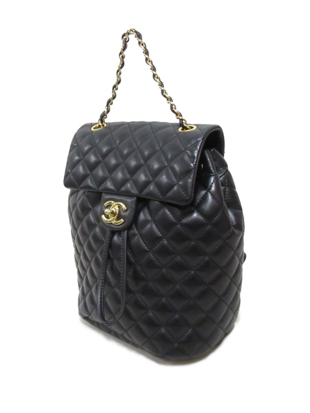 CHANEL 2018-2019 diamond-quilted leather backpack Women