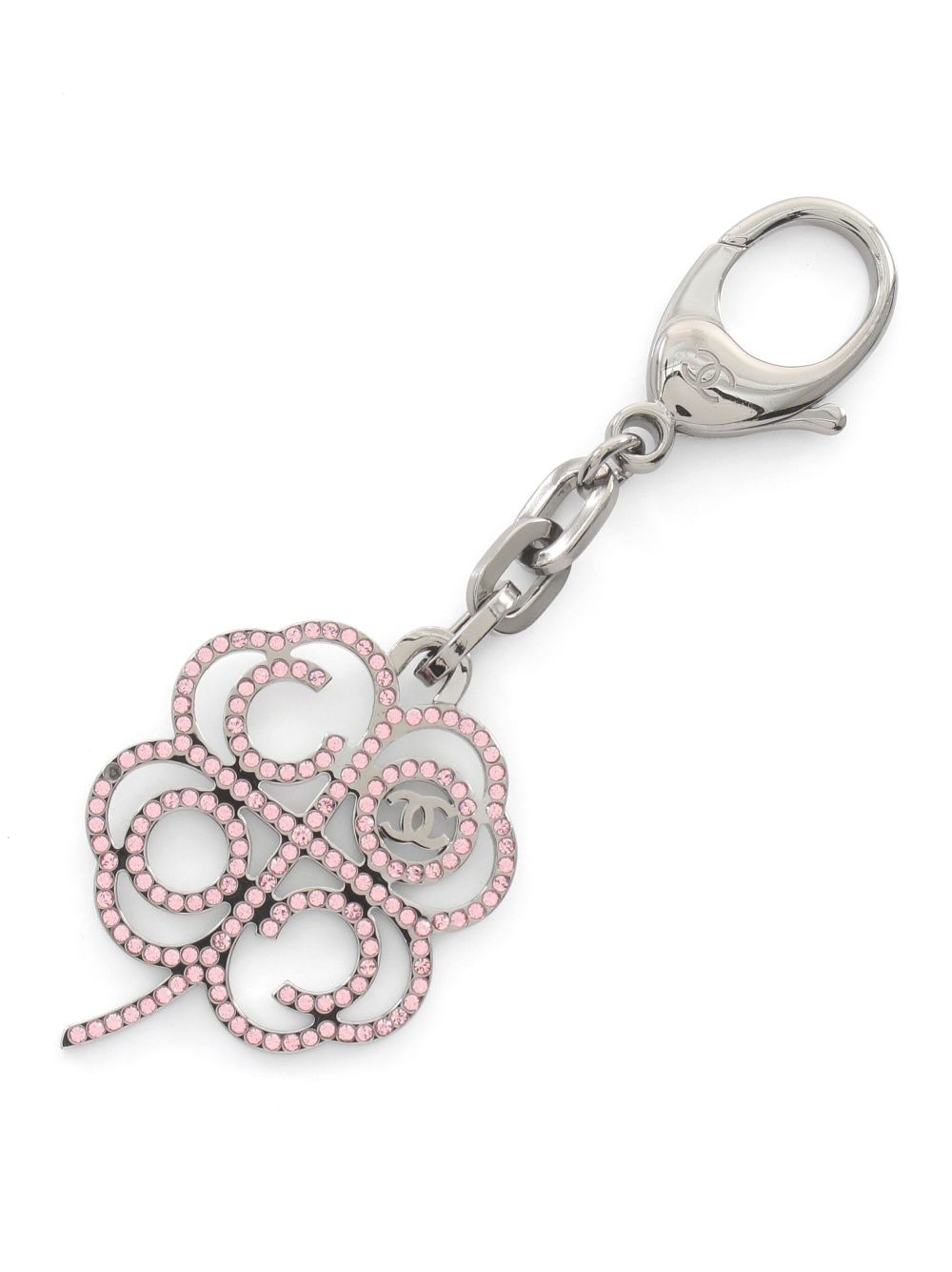 CHANEL 1986-1988 clover motif keyring Women