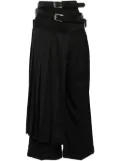 Junya Watanabe belted wool trousers - Black