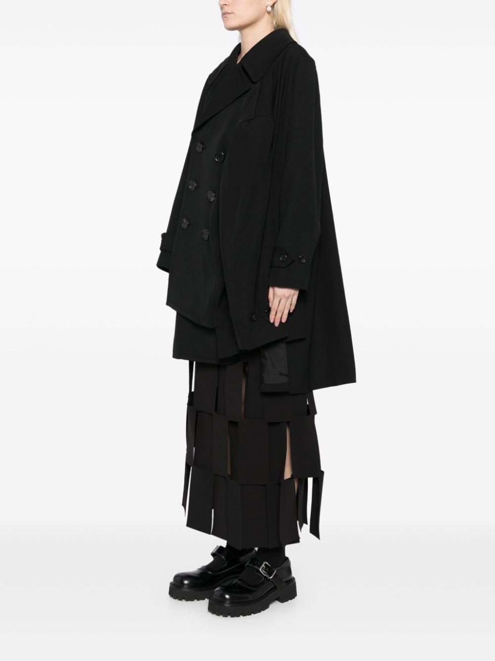 Shop Comme Des Garçons Asymmetric Sleeve Suit In Black