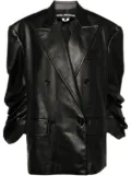 Junya Watanabe double breasted power shoulder jacket - Black