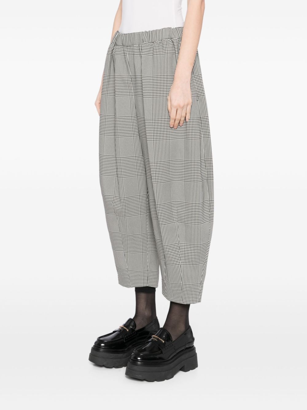 Comme Des Garçons check pattern trouser - Zwart