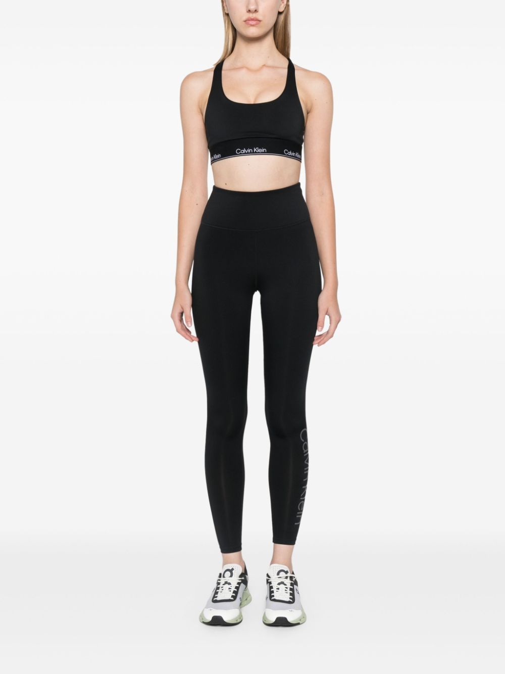 Calvin Klein Performance legging met logoprint - Zwart