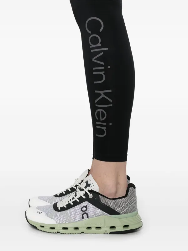 Calvin Klein Logo Performance Leggings Black FARFETCH AO