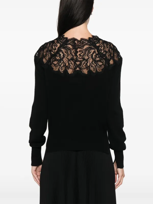 Ermanno Scervino レースディテール カシミアセーター Ermanno Scervino レースディテール カシミアセーター