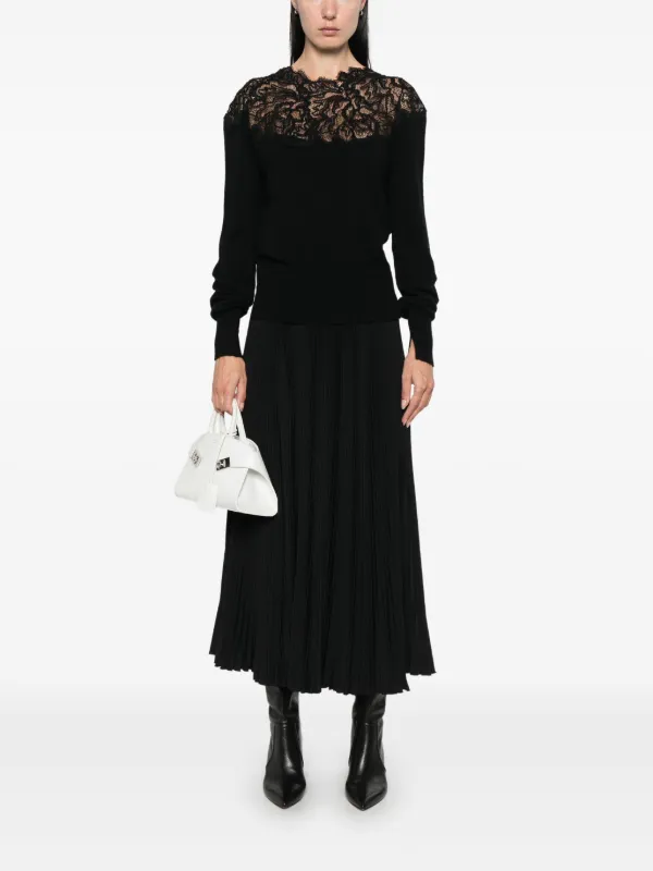 Ermanno Scervino レースディテール カシミアセーター Ermanno Scervino レースディテール カシミアセーター