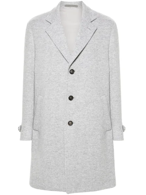 Eleventy herringbone-pattern coat