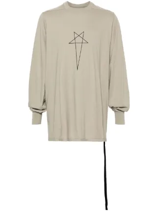 Rick Owens DRKSHDW Jumbo T Pentagram t-shirt | Neutrals