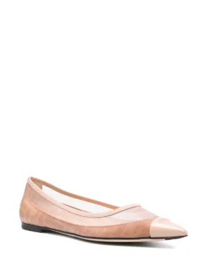 フラットシューズ FENDI Woman Ballet flats Nude 8F8587A8UC F18RM Colibrì Fabric Gold | Fendi