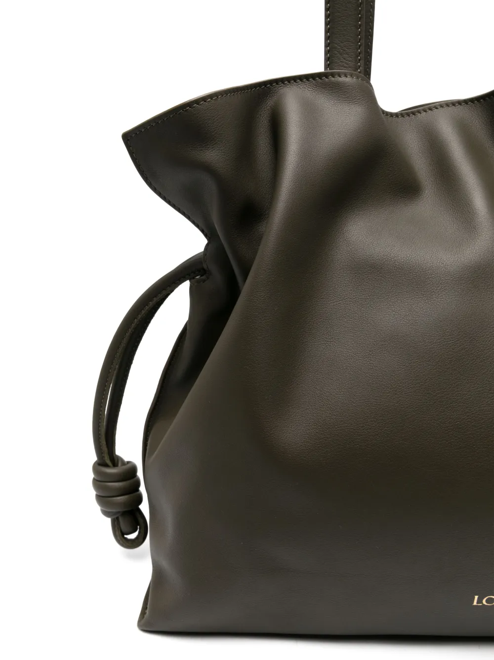 Loewe Large Flamenco Tote Bag In Green