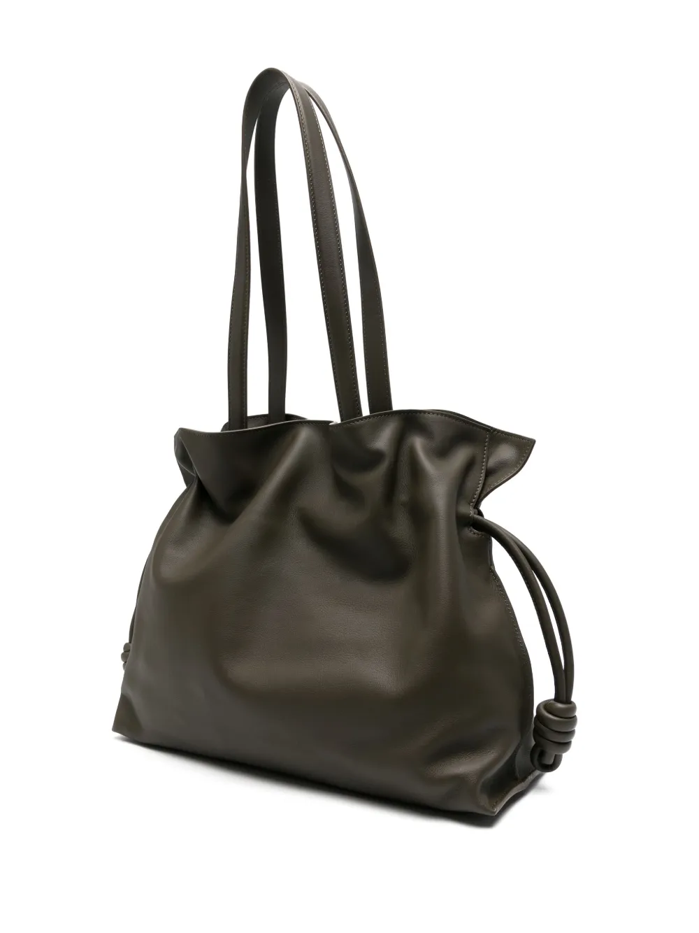 Loewe Large Flamenco Tote Bag In Green