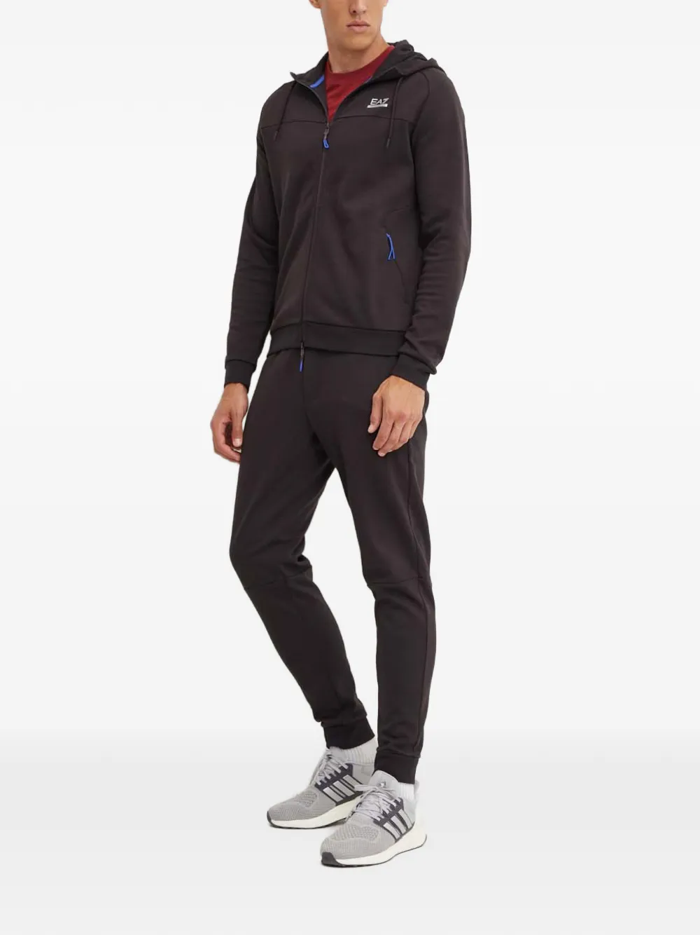 Ea7 Emporio Armani T-shirt met logodetail Rood