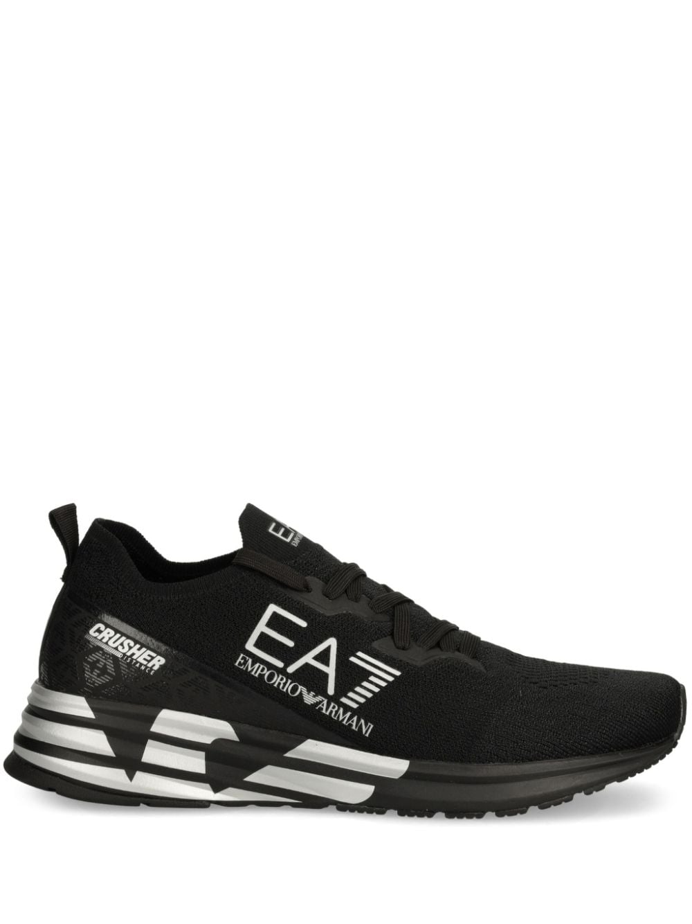 Ea7 Emporio Armani Crusher Distance sneakers Zwart