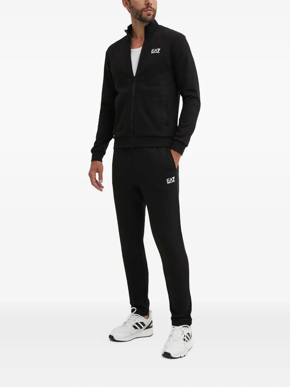 Ea7 Emporio Armani Jumpsuit met logo - Zwart
