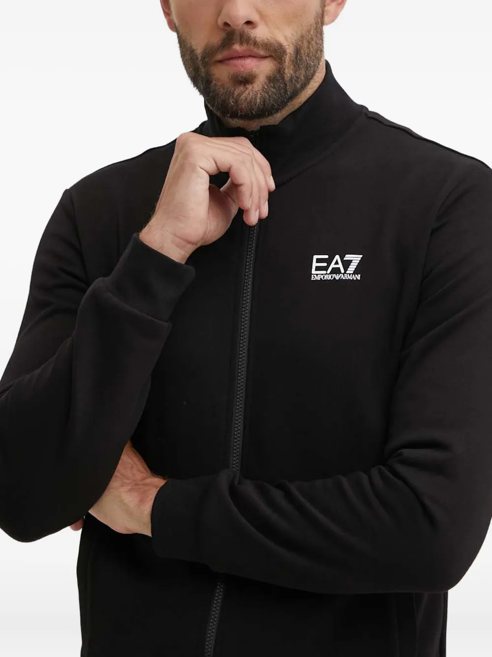 Ea7 Emporio Armani Jumpsuit met logo Zwart
