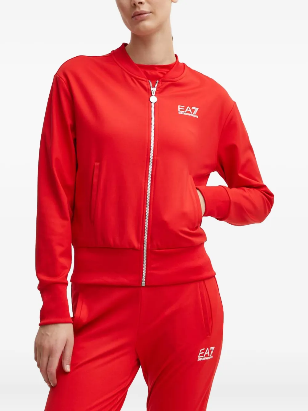 Ea7 Emporio Armani Trainingspak met logo Rood