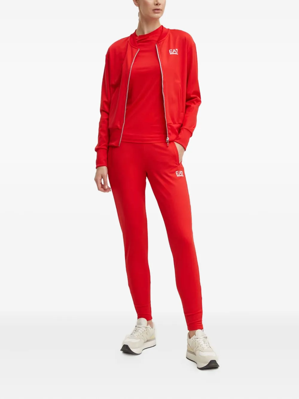 Ea7 Emporio Armani Trainingspak met logo - Rood