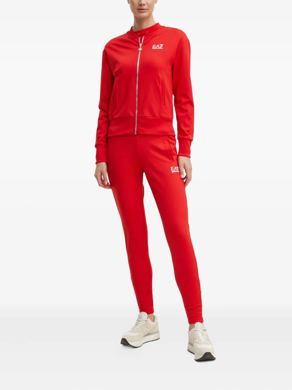 Ea7 Emporio Armani Trainingspak met logo Rood