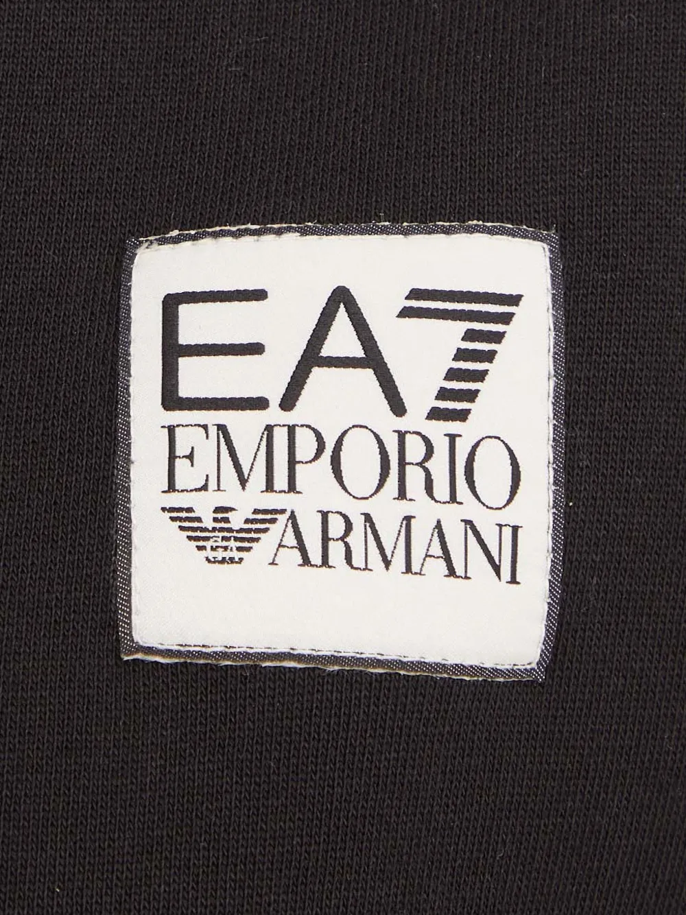 Ea7 Emporio Armani Sweater met logostreep Zwart