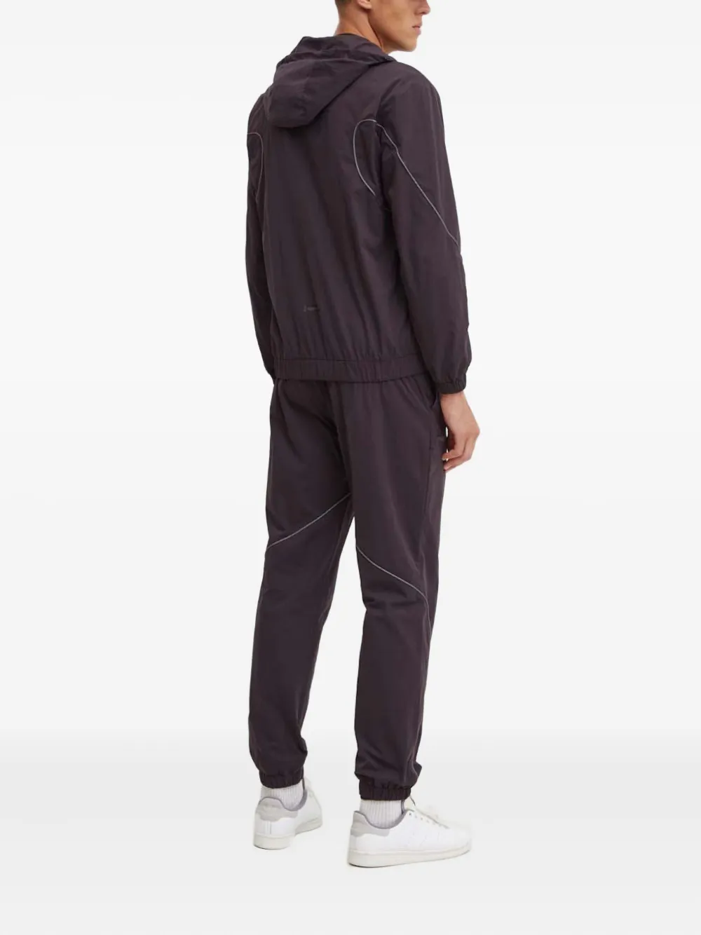 Ea7 Emporio Armani Jumpsuit met rits en capuchon Blauw