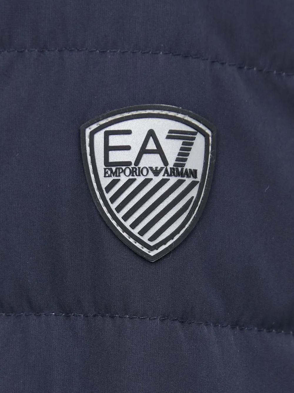 Ea7 Emporio Armani Gevoerd jack met capuchon Blauw