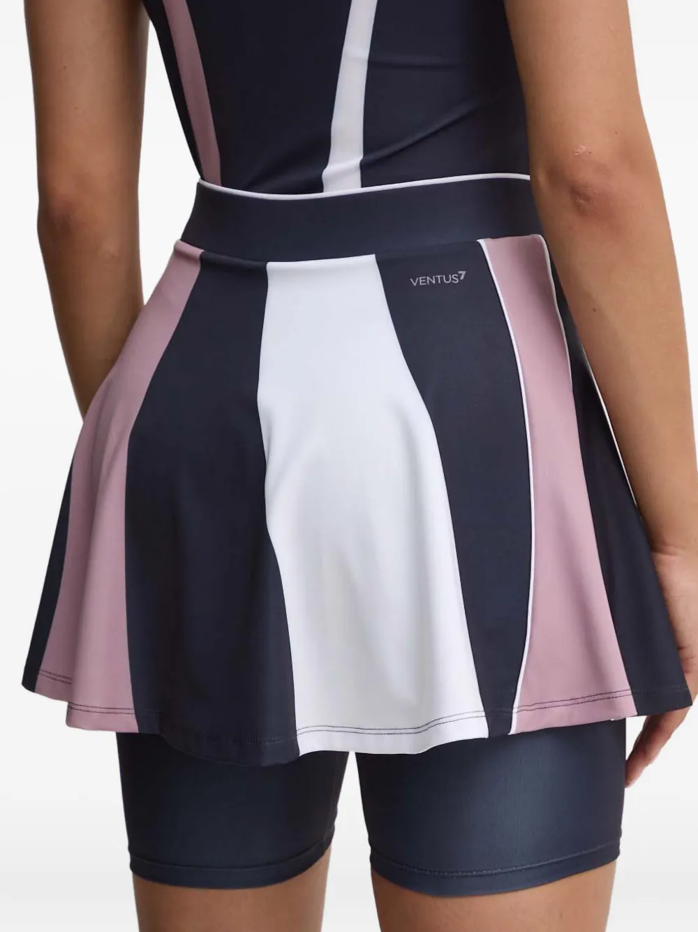 Ea7 Colourblock Panelled Skirt In Black