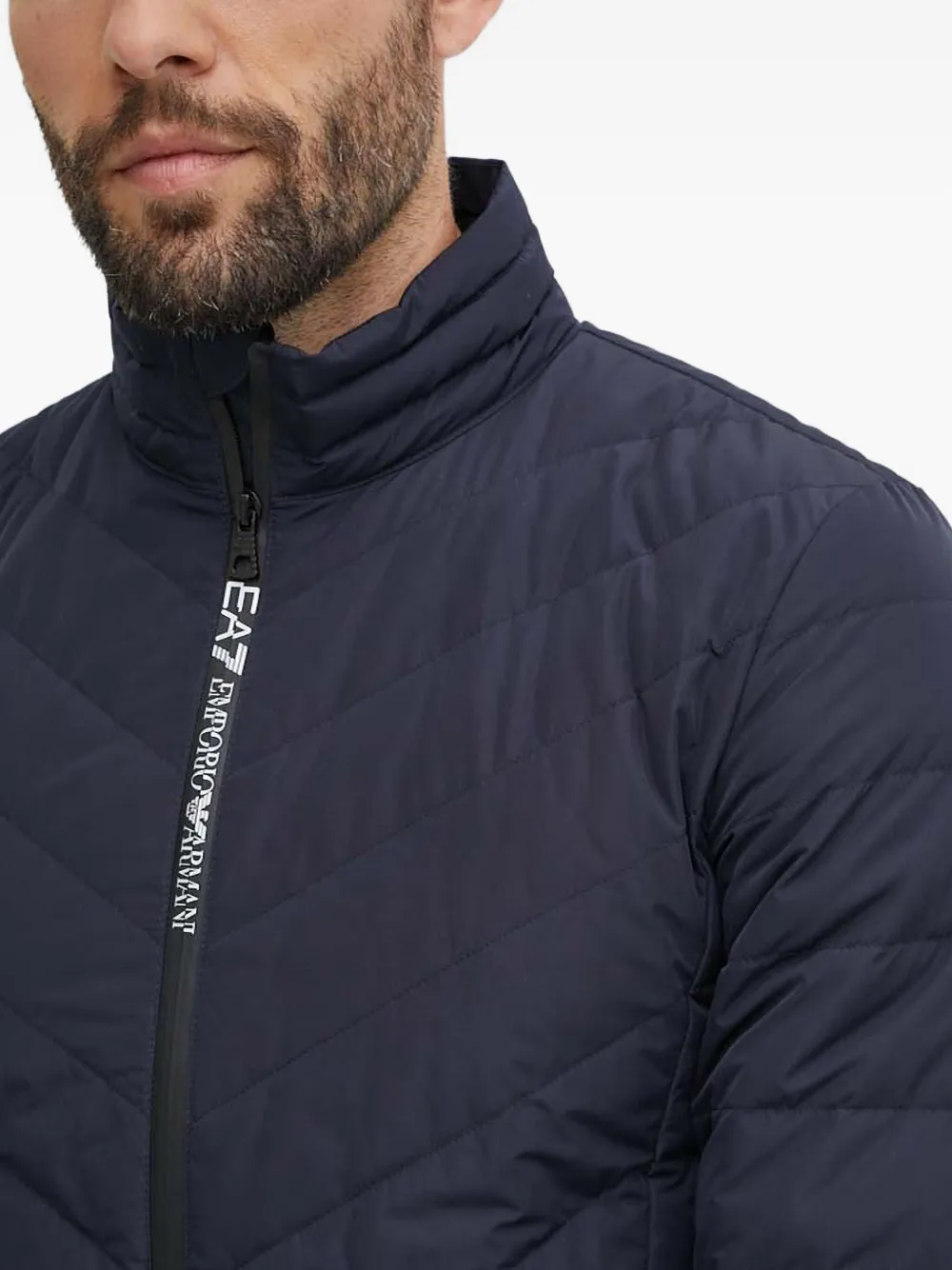 Ea7 Emporio Armani Gewatteerd jack Blauw